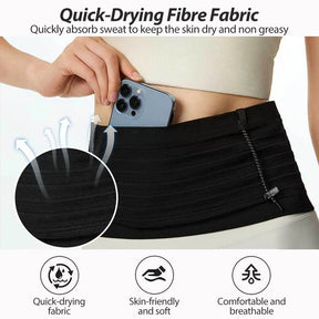Elastic Sports Waist Bag Pack Running Race Number Belt Triathlon Marathon Race Cycling Mountaineering Phone Waist Bag