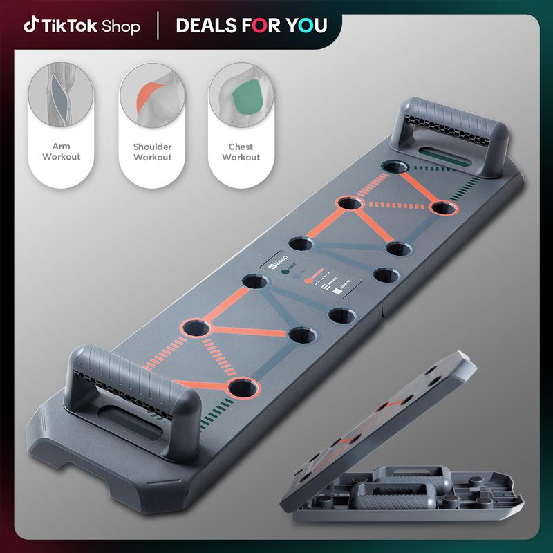 Push Up Board – Foldable Push Up Board for Men and Women, Push Up Handles with  Coded Combo Positions for Exercise – At Home Workout Equipment Men, Pushup Board