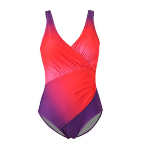 One-Piece Swimsuits Women'S Sports Swimwear Sport Swimsuit Open Back Beach Wear Bathing Suit Rainbow Gradient Beach Swimwear