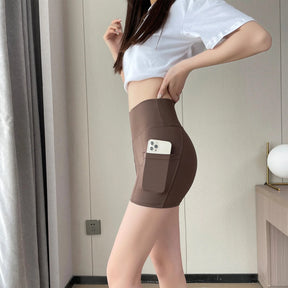 Women Sports Short Yoga Shorts High Waist Breathable Soft Fitness Tight Women Yoga Legging Shorts Cycling Athletic Gym Shorts