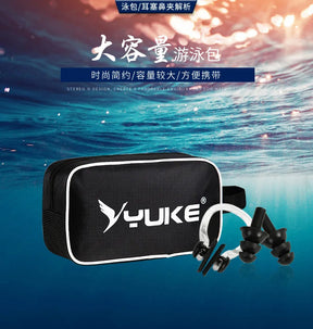 Swimming Trunks Men's Swimming Set Flat Angle Swimming Shorts Waterproof Quick-drying Swimming Suit Swimming Goggles Swim Cap