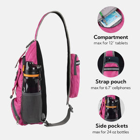 Packable Small Crossbody Sling Backpack Shoulder Chest Bag Daypack for Hiking Traveling
