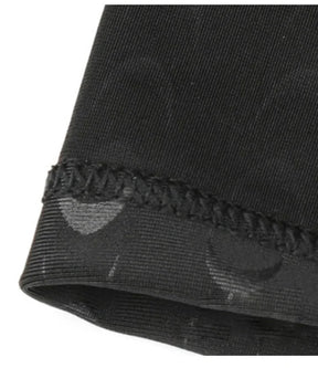 Adult Men's Summer Pure Black Large Size Professional Waterproof Quick Drying Bionic Fabric Sharkskin Swimming Trunks Wholesale