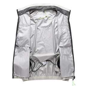 Summer Cool Vest Wearable Cooling Fan Vest Air-conditioned Clothes Usb Cooling 13 Hours For Outdoor Work  Fishing Short Sleeve