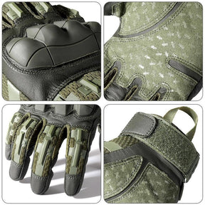 Outdoor Tactical Windproof Sports Gloves, High Sensitivity Touch Screen Pu Leather Outdoor Mountaineering Training Hunting Cycling Gloves, Men Gifts Ideas, Gift for Boyfriend Husband, Gym Accessories, Hobbies Ideas, Motorcycle Riding Gloves
