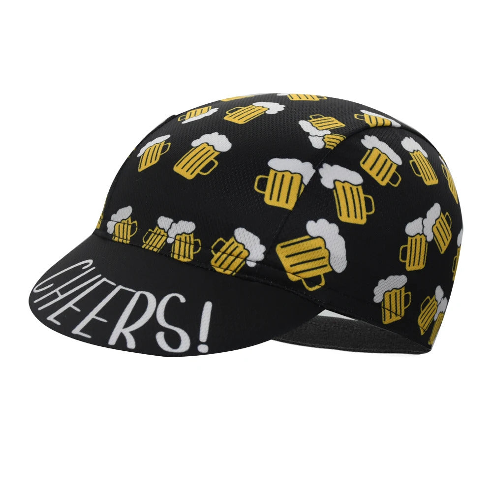 Coffee Ride and Beer Ride Cycling Hat Funny Road Bicycle Cap Donut Bike Headwear Men and Women Gorra Ciclismo