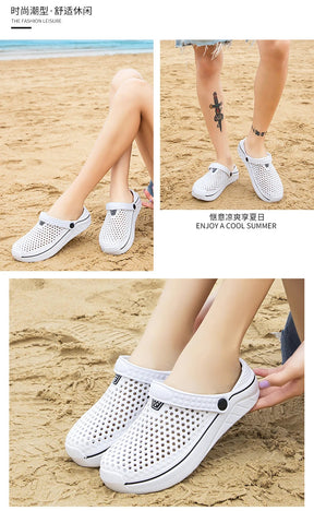 Sandals for Women Men Breathable Beach Shoes Fashion Garden Clog Aqua Shoes Trekking Wading  Size 36-45