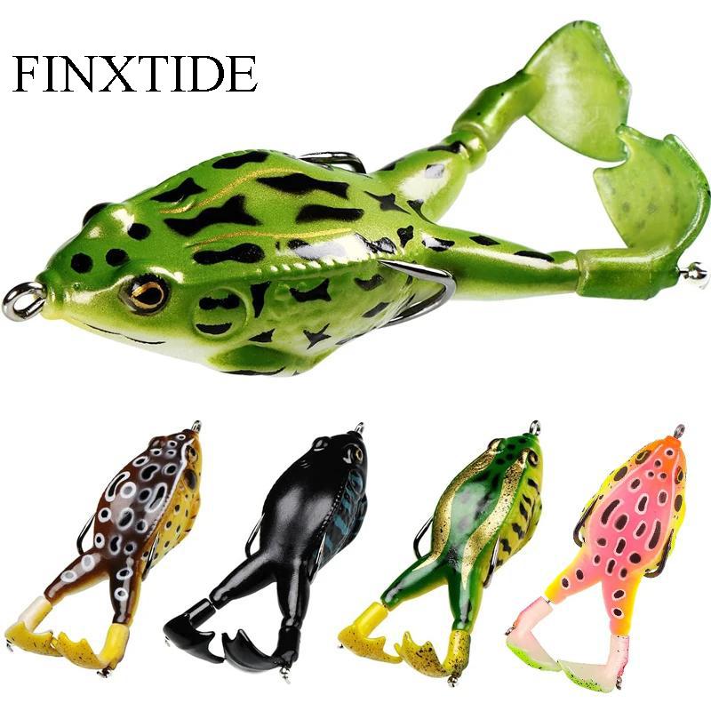 5PCS Frog Lures Baits Fishing Tools Double Propeller Legs Silicone Soft Treble Hook 13.5g Topwater Wobblers Artificial Baits Catfish Fishing Lures Dealsforyoudays