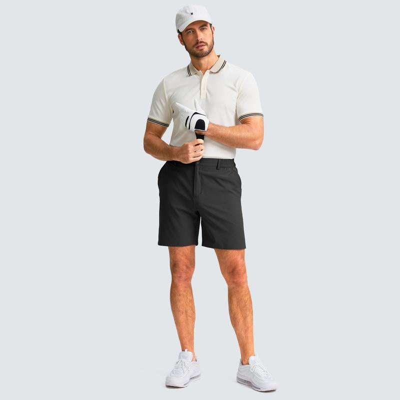 Men's Golf Shorts Stretch Quick Dry Breathable Gym Shorts Lightweight Athleticshorts Fashion Casual Workout Shorts With 3 Pockets Daily Wear