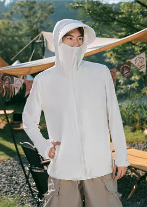 Summer Women Men Fishing Shirt UV Proof Coat Quick Dry Thin Sunscreen UPF50+ Outwear Hooded Cycling Beach Clothes