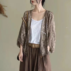 Women's Plain Cover Up Top, Casual Open Front Cover Up Top for Beach Vacation Holiday, Ladies Clothes for All Seasons, Beach Outdoor Wear