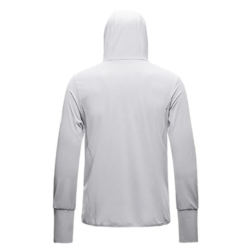 Summer Women Men Fishing Shirt UV Proof Coat Quick Dry Thin Sunscreen UPF50+ Outwear Hooded Cycling Beach Clothes