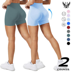 High WaistedBand High-Waisted Seamless Workout Shorts for Women Scrunch Butt Lifting Design Compression Fit Stretchy Breathable Fabric Perfect for Gym Yoga Running or Casual Activewear Sculpt Your Curves and Move with Comfort and Confidence All Day Long