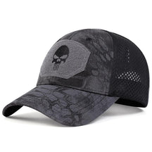 Unisex Skull Embroidered Top with Patch Breathable Baseball Caps Spring and Autumn Outdoor Adjustable Casual Hat Sunscreen Hat