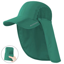 50+ Foldable Fishing Hat Baseball Cap with Removable Neck Flap Portable for Men Women Golf Hiking