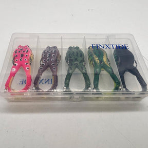 5PCS Frog Lures Baits Fishing Tools Double Propeller Legs Silicone Soft Treble Hook 13.5g Topwater Wobblers Artificial Baits Catfish Fishing Lures Dealsforyoudays
