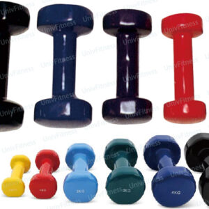 Vinyl dumbbells round head - UnivFitness