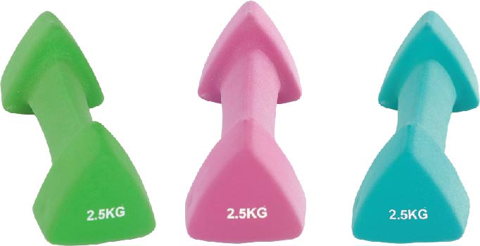 uv10204 Neoprene dumbbells triangle head - UnivFitness