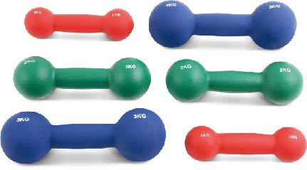uv10206 Neoprene dumbbells small round head - UnivFitness