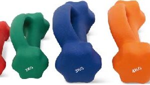 Neoprene dumbbells flower head with handle - UnivFitness
