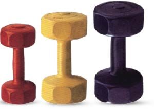 Plastic dumbbells octagon head - UnivFitness