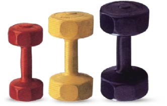 uv10301 Plastic dumbbells octagon head - UnivFitness