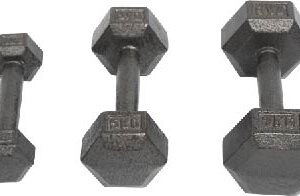 Cast iron hex dumbbells - UnivFitness