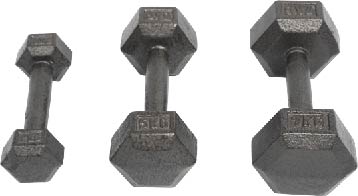 uv10601 Cast iron hex dumbbells - UnivFitness
