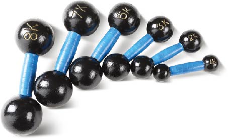 uv10602 Cast iron small round head dumbbells - UnivFitness