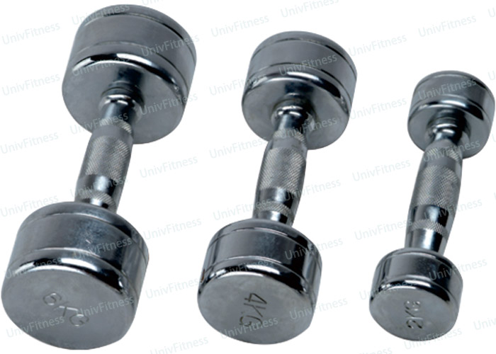 uv10703 2 Chromed dumbbells (UV10703) - Dumbbells & Barbells - view 2 - UnivFitness