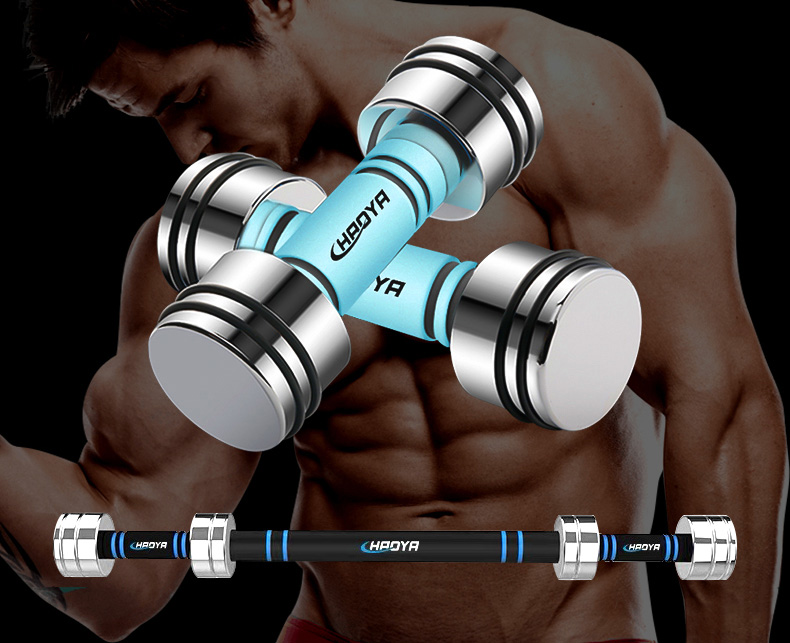 uv10704 1 Chromed TPR handle dumbbells anti-slip (UV10704) - Dumbbells & Barbells - UnivFitness