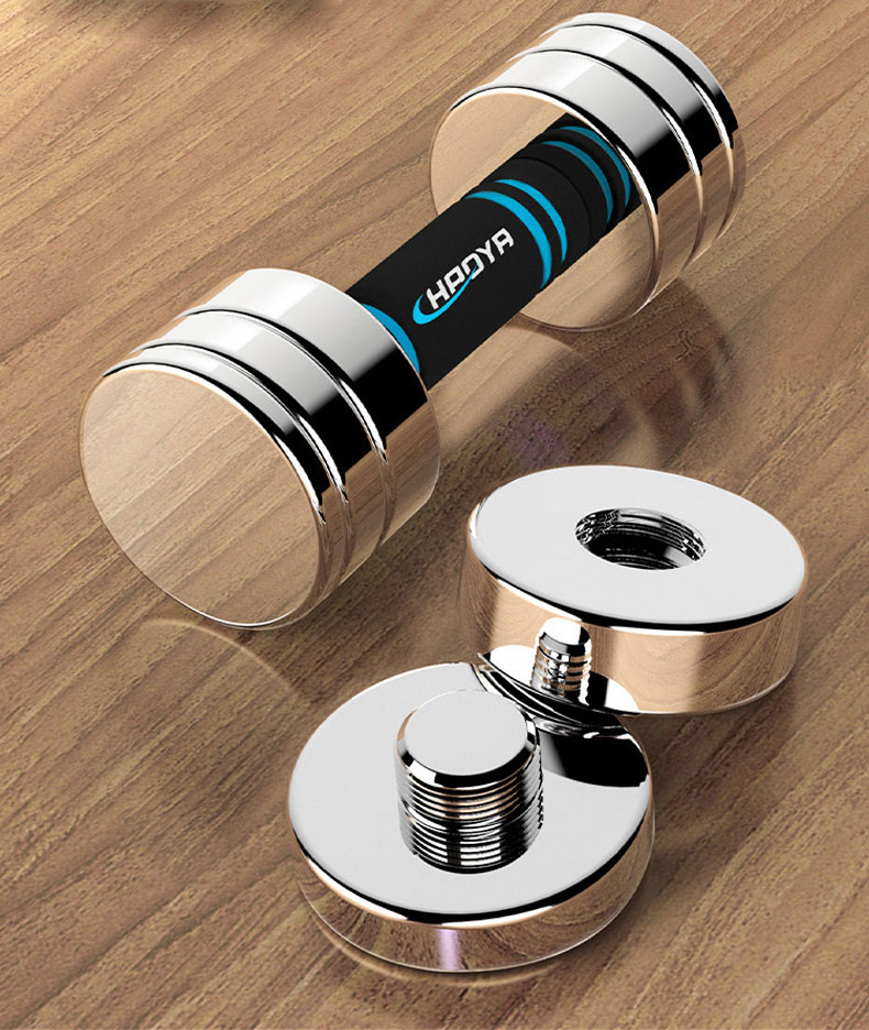 uv10704 20 Chromed TPR handle dumbbells anti-slip (UV10704) - Dumbbells & Barbells - view 2 - UnivFitness