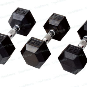 Rubber hex dumbbells (UV10801A) - Dumbbells & Barbells - UnivFitness