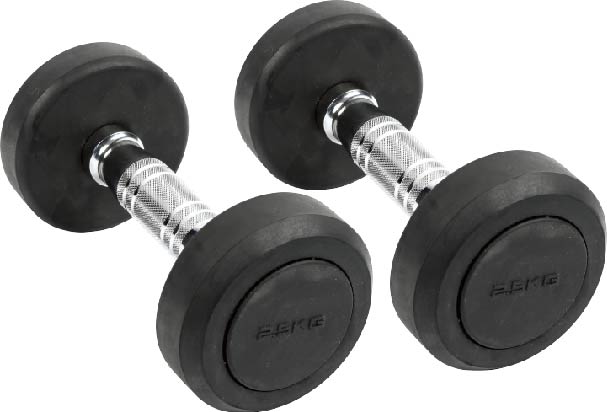 uv10806 1 Rubber dumbbells (UV10806) - Dumbbells & Barbells - UnivFitness