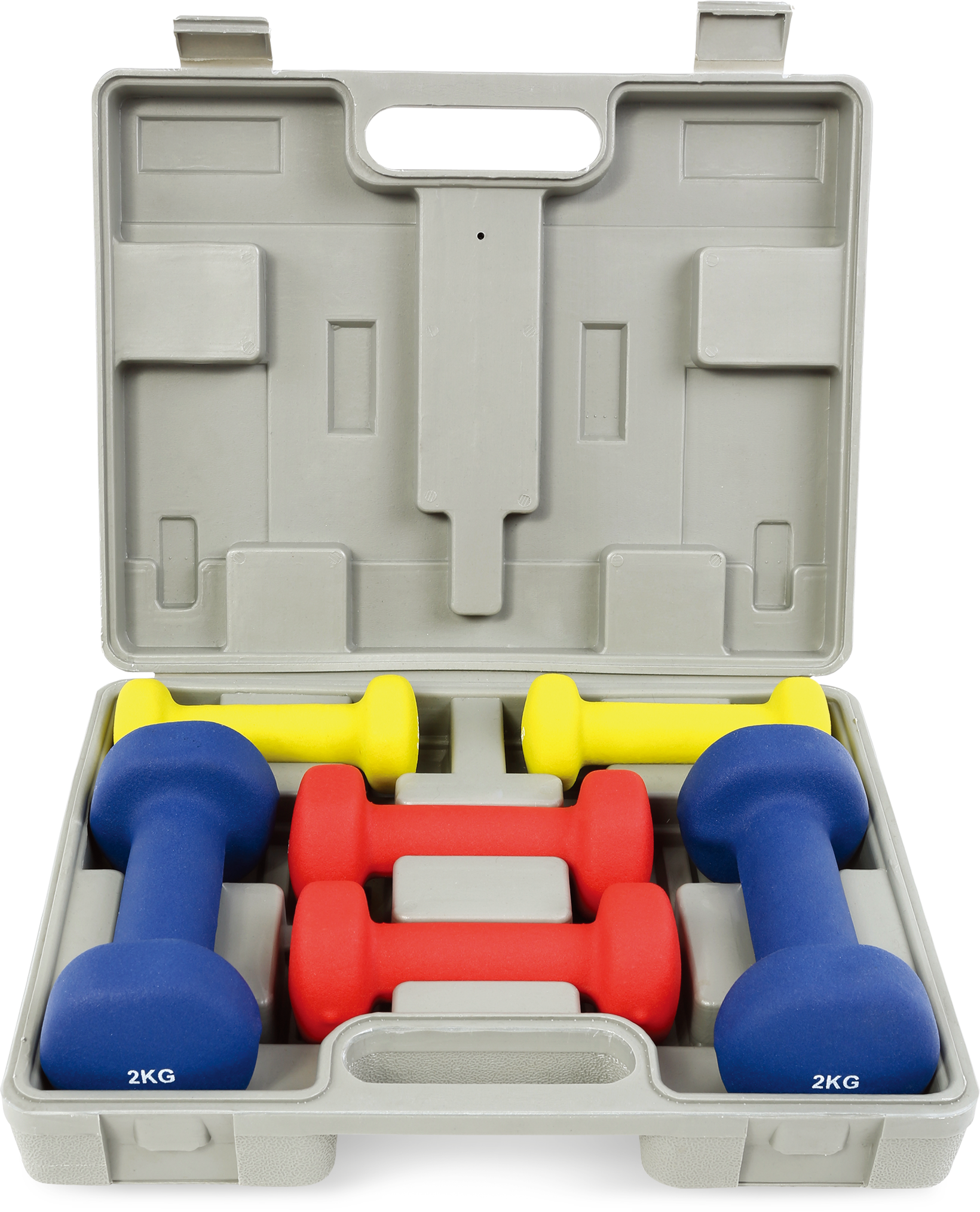 uv10903 6kg vinyl/neoprene dumbbell sets (UV10903A) - Dumbbells & Barbells - view 2 - UnivFitness