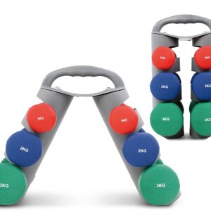 6kg vinyl/neoprene dumbbell sets (UV10904A) - Dumbbells & Barbells - UnivFitness