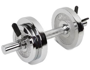 uv11201 10kg chromed dumbbell sets (UV11201A) - Dumbbells & Barbells - UnivFitness