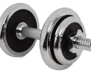 10kg chromed dumbbell sets with rubber - UnivFitness