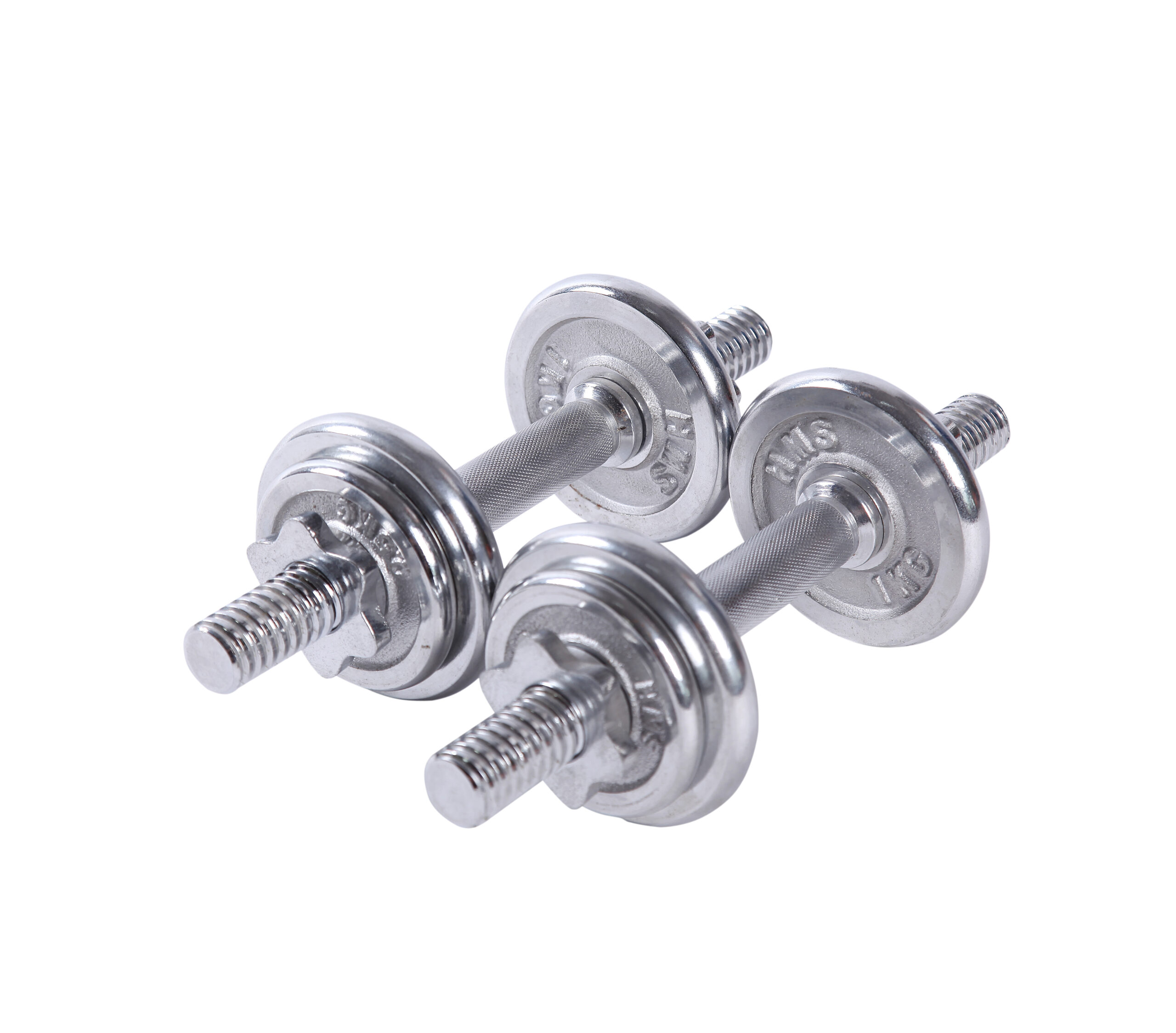 uv11203 1 10kg chromed dumbbell sets - UnivFitness