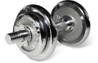 uv11203 10kg chromed dumbbell sets - UnivFitness