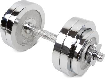 uv11205 15kg chromed dumbbell sets - UnivFitness
