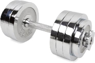 uv11206 20kg chromed dumbbell sets - UnivFitness