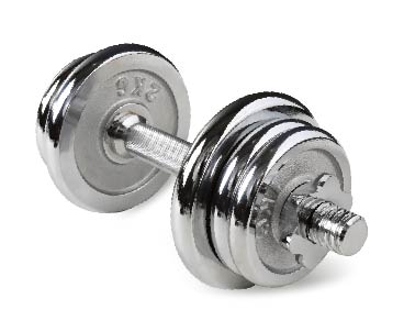 uv11207 10kg chromed dumbbell sets - UnivFitness