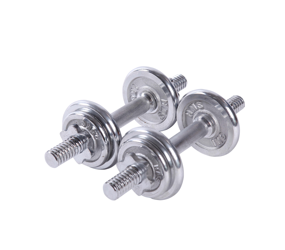 uv11213 1 20kg chromed dumbbell sets - UnivFitness