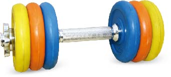 uv11301 8kg rubber dumbbell sets - UnivFitness