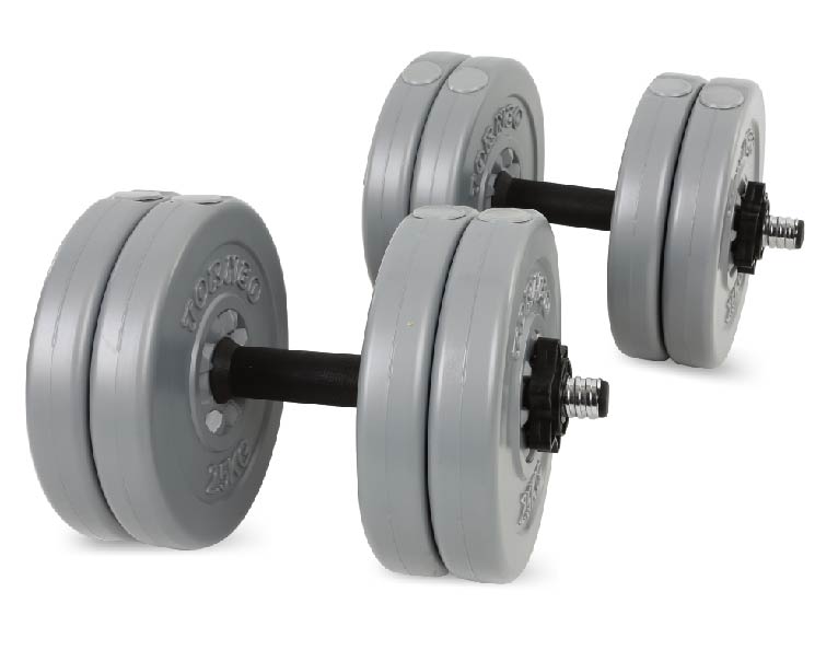 uv11406 40lb cement dumbbell sets - UnivFitness