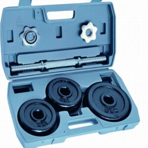 10kg black painted dumbbell sets with case - UnivFitness