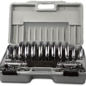 15kg chromed dumbbell sets with case - UnivFitness
