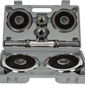 10kg chromed dumbbell sets with case - UnivFitness