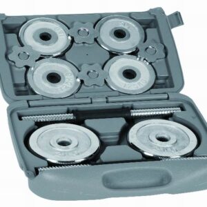 20kg chromed dumbbell sets with case - UnivFitness